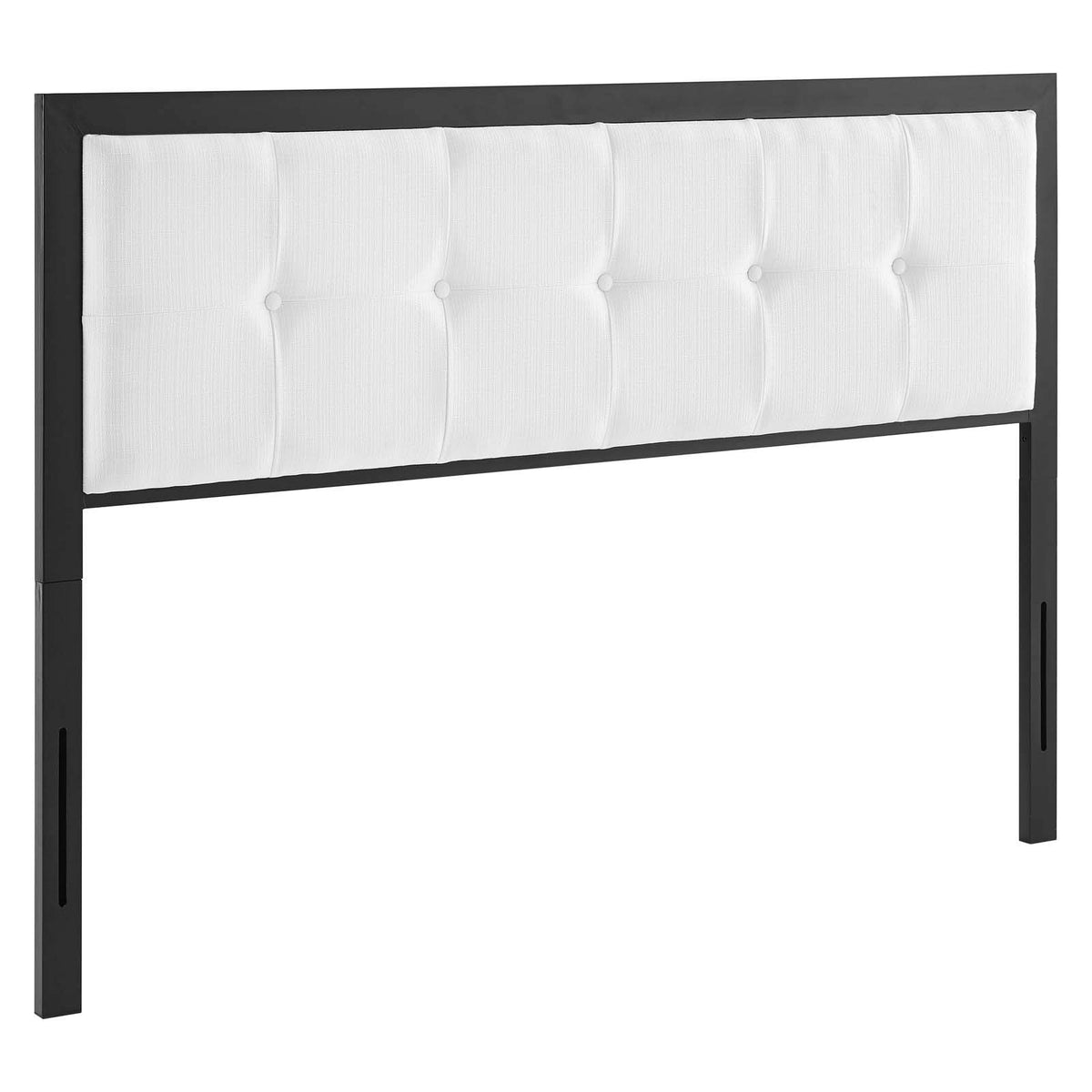 Modway Teagan Tufted Fabric Headboard, King, Black White