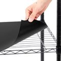 Sliner 8 Pack 14 x 24 Inch Wire Shelf Liner Black Plastic Waterproof Liners for Organizing Metal Rack Shelves, Kitchen Cabinets,