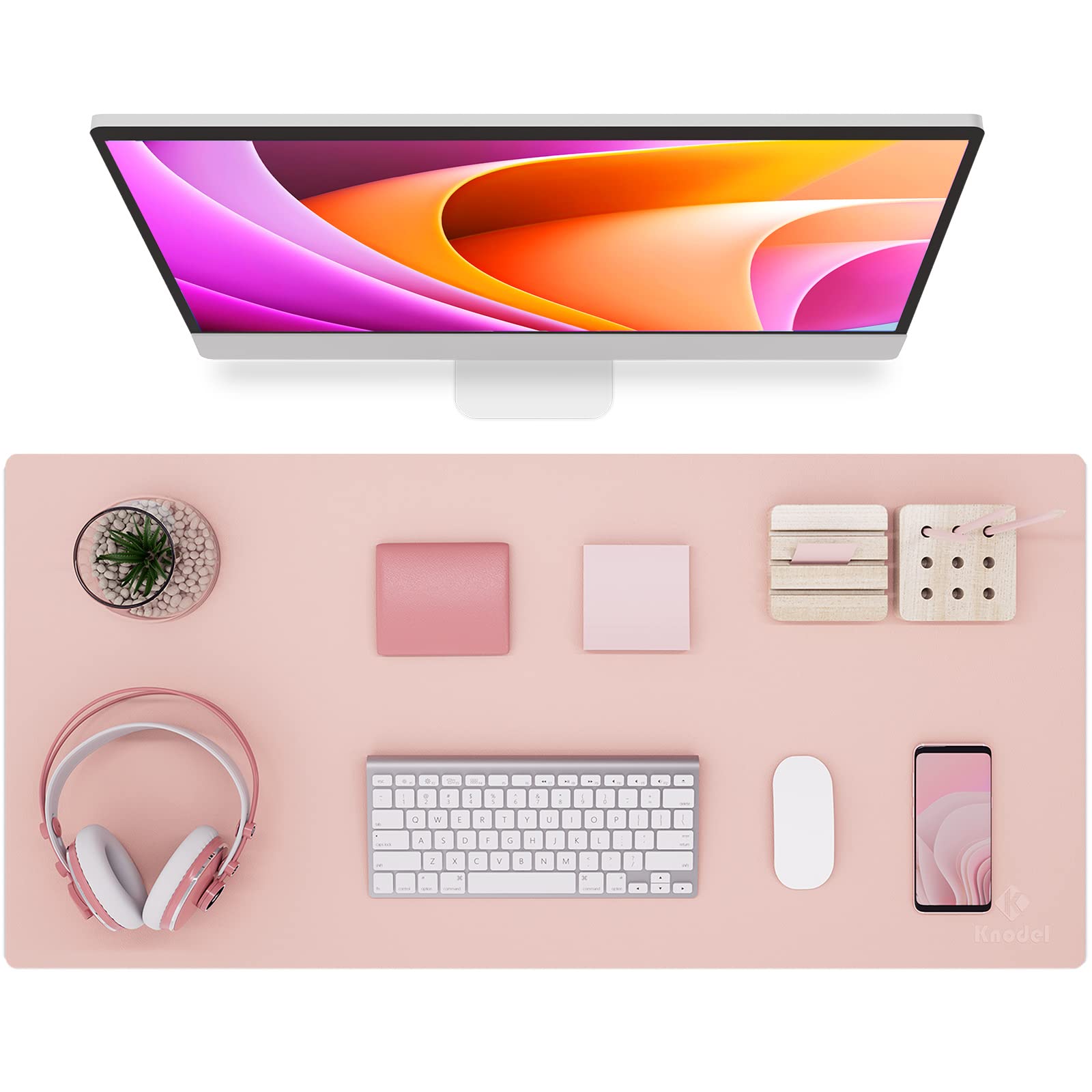 K Knodel Non-Slip Desk Mat, Desk Pad, Desk Blotter, Desktop Mat For Desk, Large Desk Protector Mat, Office Computer And Laptop M