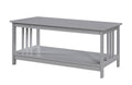 Convenience Concepts Mission Coffee Table, Gray