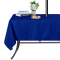 Saraflora Outdoor And Indoor Tablecloth -60X84 Inch, Blue, Wrinkle Free Washable Waterproof Table Cloth With Umbrella Hole And Zipper Rectangle Table Cover For Spring/Summer/Patio/Picnic/Bbqs/Party