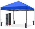 Abccanopy Pop Up Canopy - 8X8 Outdoor Patio Portable Canopy Tent Heavy Duty For Backyard And Deck With 4 Sandbags(Royal Blue, 8X