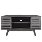 Modway Render Mid-Century Modern Low Profile 46&Quot; Corner Media Tv Stand In Charcoal
