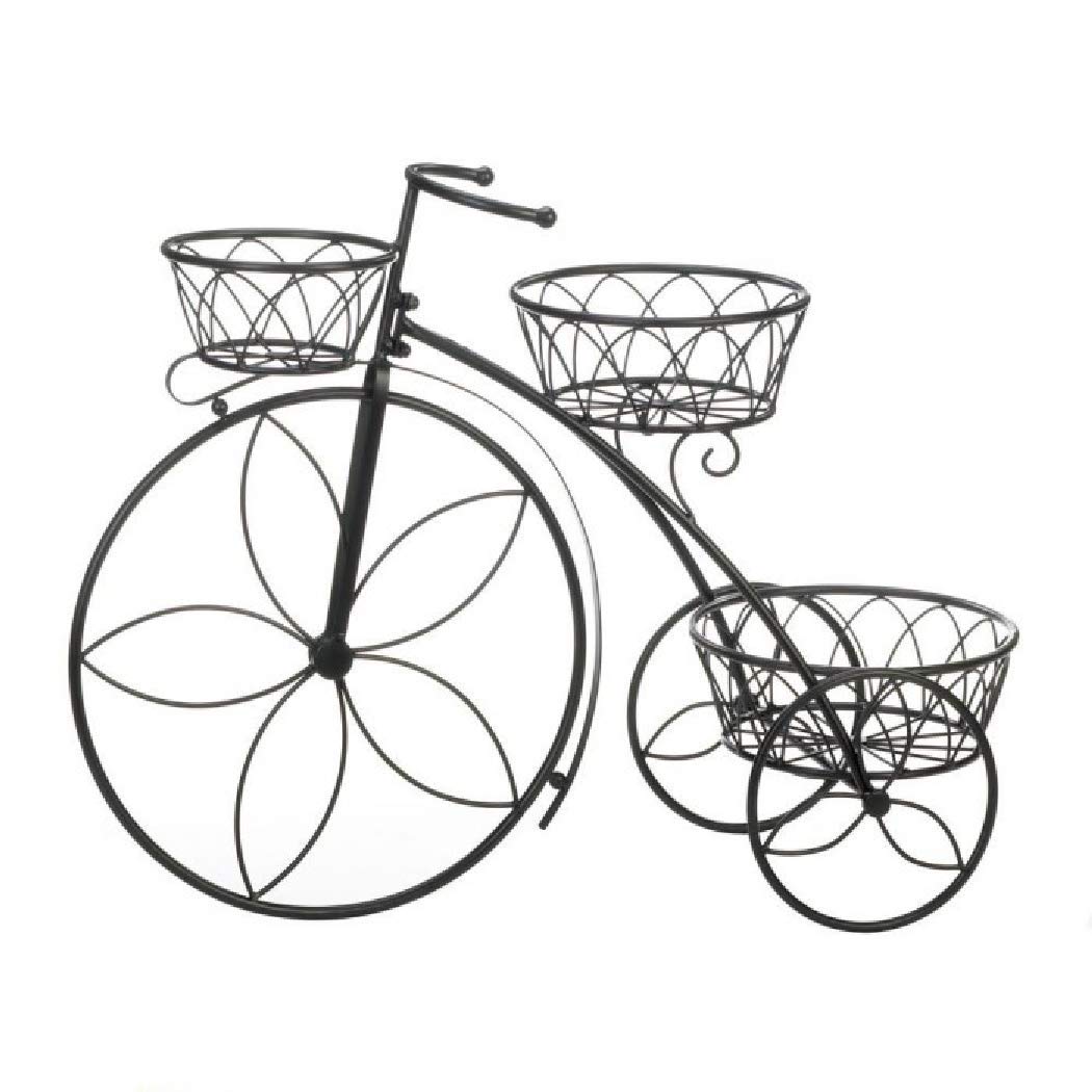 Summerfield Terrace 10018741 Tricycle 3-Tier Plant Stand, White