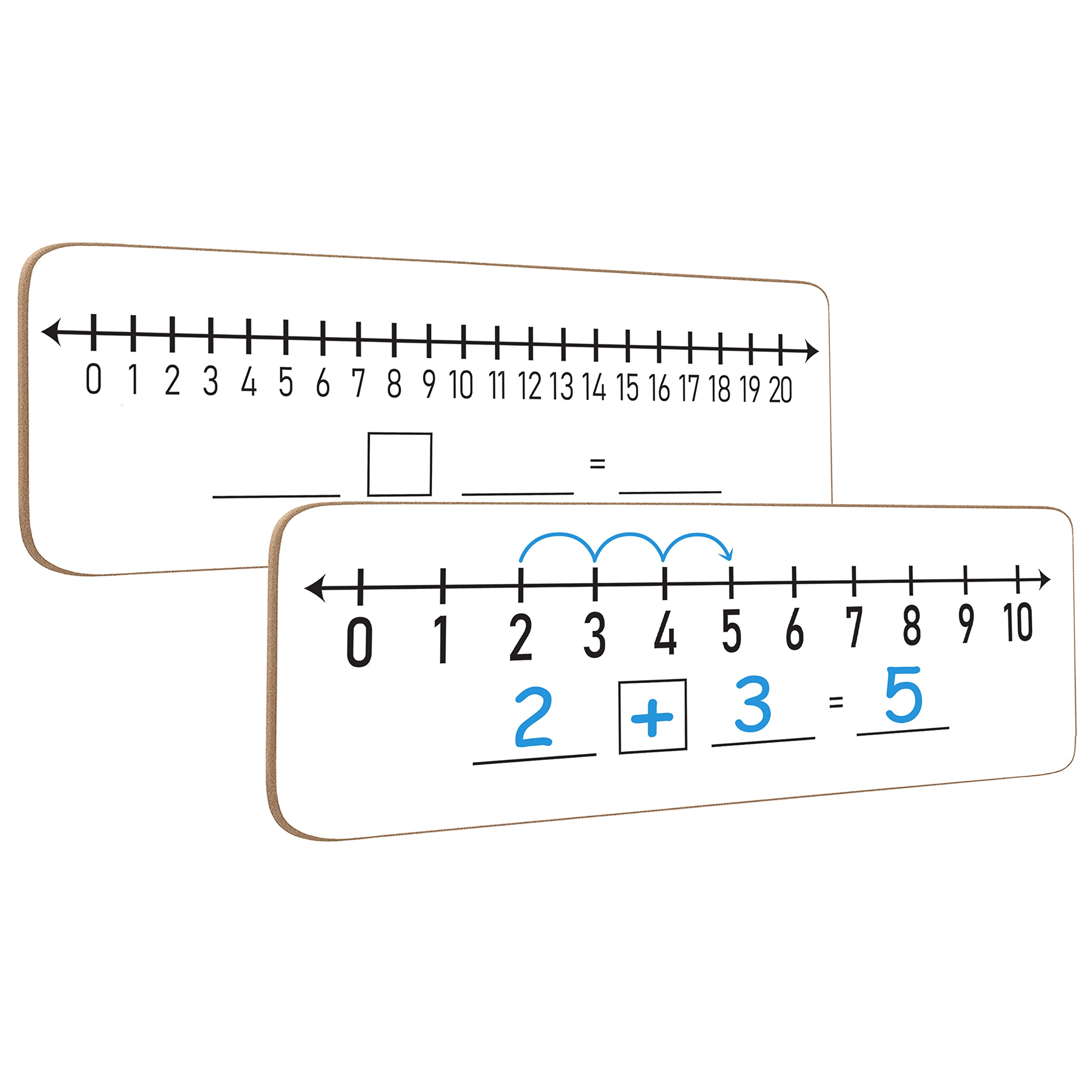 Scribbledo Dry Erase Number Line Board 4   X12    Inch Lapboard Double Sided White Board Featuring 0-10 Number Line On One Side
