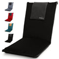 Malu Extra Large Padded Floor Chair W/Back Support - Japanese Chair Meditation Cushion, Comfortable Folding Backrest, Removable
