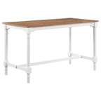 Coaster Home Furnishings Martina 5-Piece Rectangular Counter Height Dining Set with Stools Brown and White