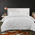 Cozynight Soft Quilted Down Alternative Comforter-Lightweight White Comforter California King Size Duvet Insert With Corner Tabs