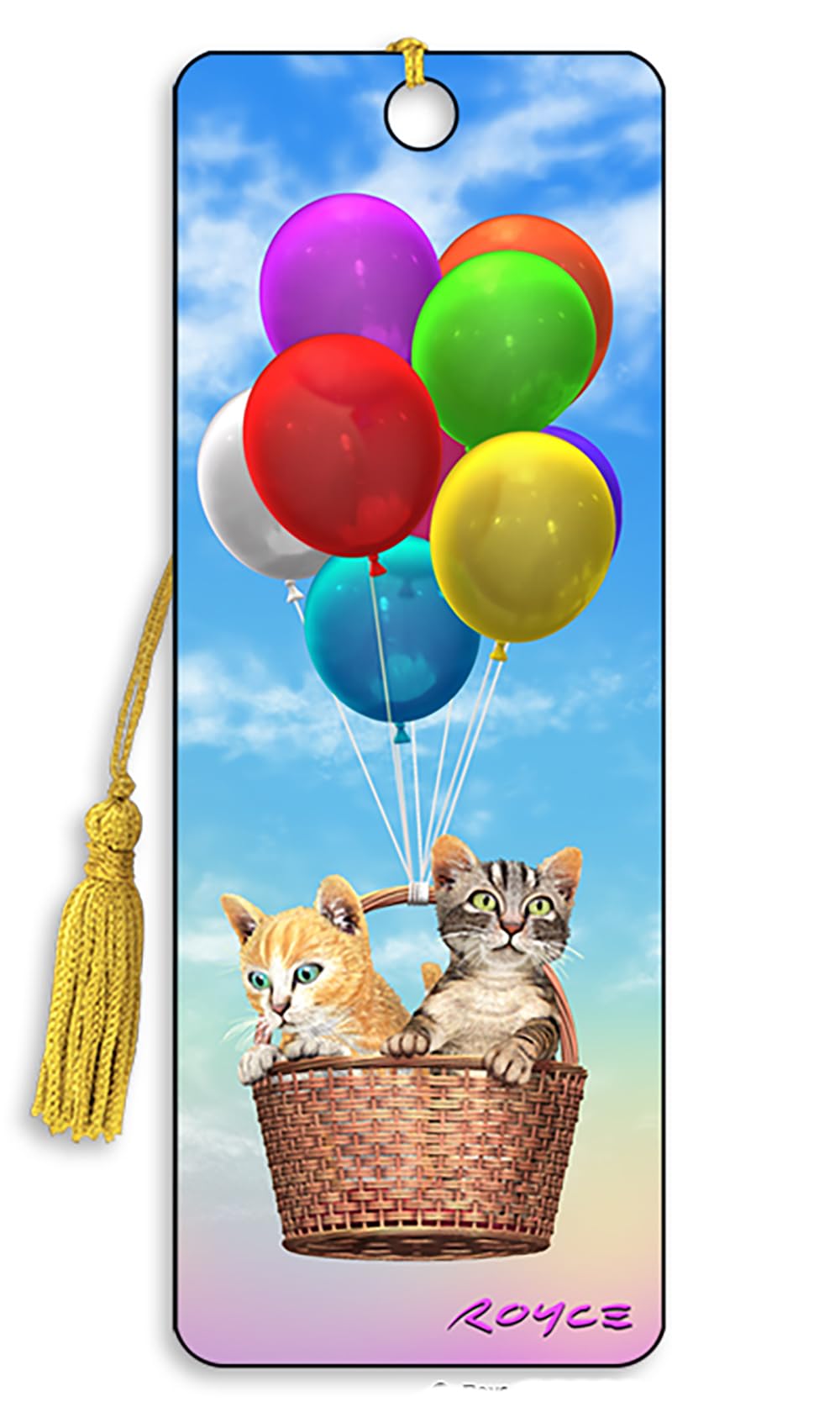 3D 'Kitty Up' Royce Bookmark - By Artgame