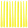 10 Inch Yellow Taper Candles for Summer Parties, 10 Packs Unscented Candlesticks for Dinner Birthday Seasonal Celebration and Ho