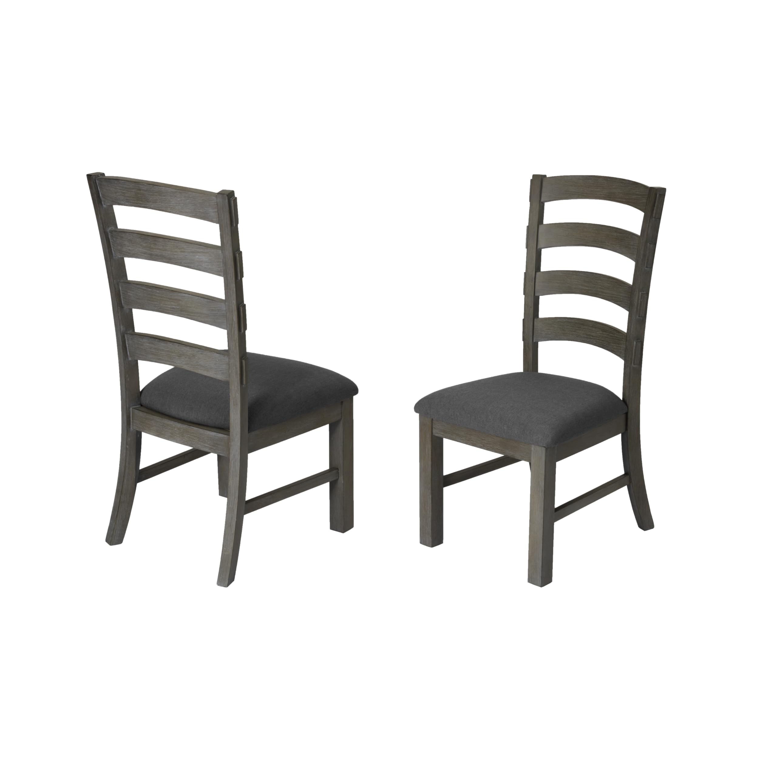 Best Quality Furniture 7Pc Dining Set (1 Table + 1 Bench + 5 Chairs) Gray