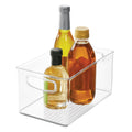 iDesign Plastic Fridge and Freezer Organizer Bin with Integrated Handles - 10    x 5    x 6   , Clear