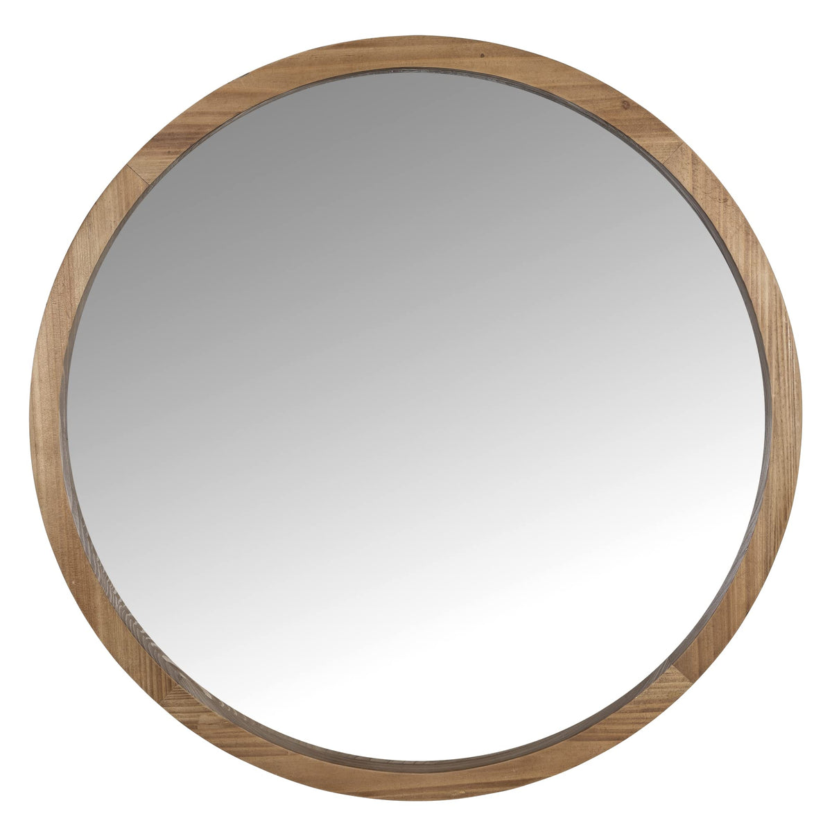 Stratton Home Decor S42555 Mirror, 28.00 X 2.25 X 28.00, Natural Wood