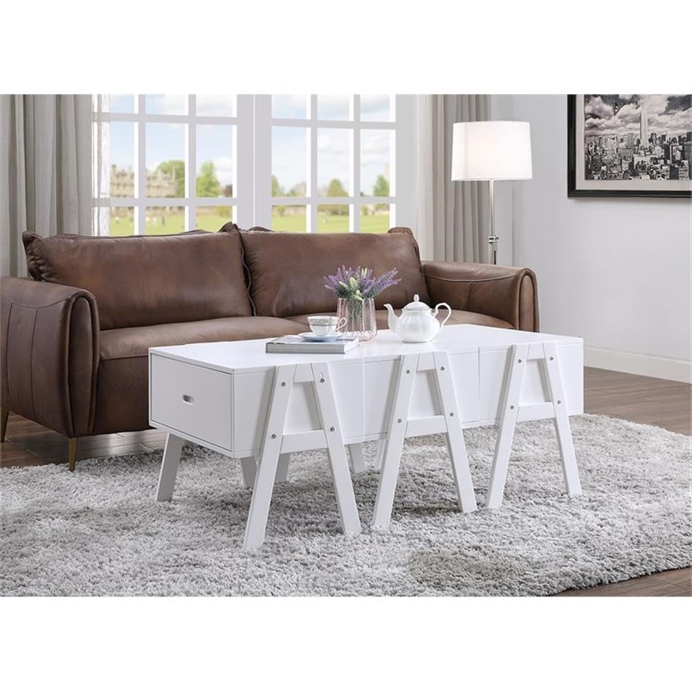 Acme Lonny Coffee Table in White