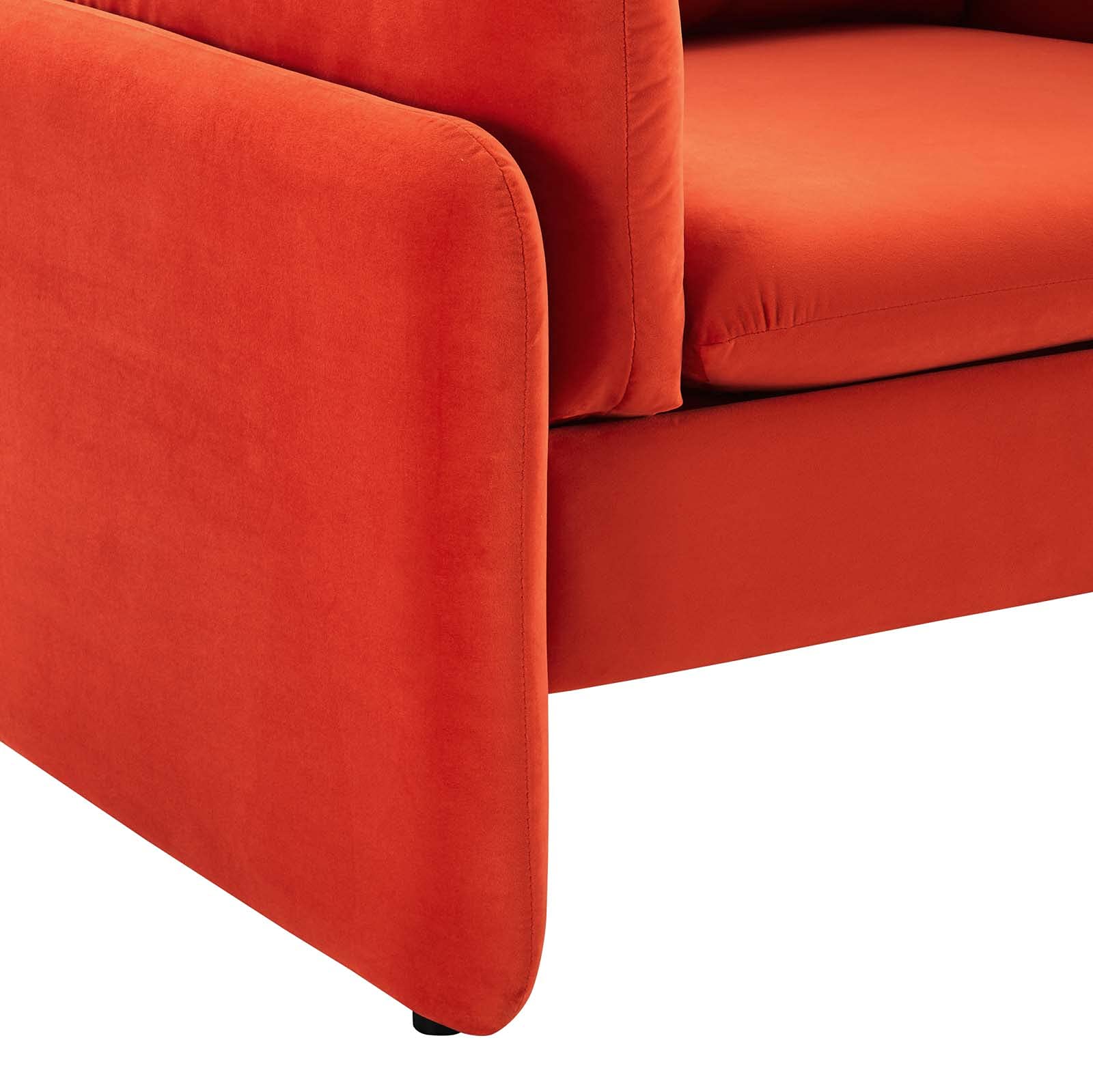 Modway Indicate Performance Velvet, Armchair, Orange