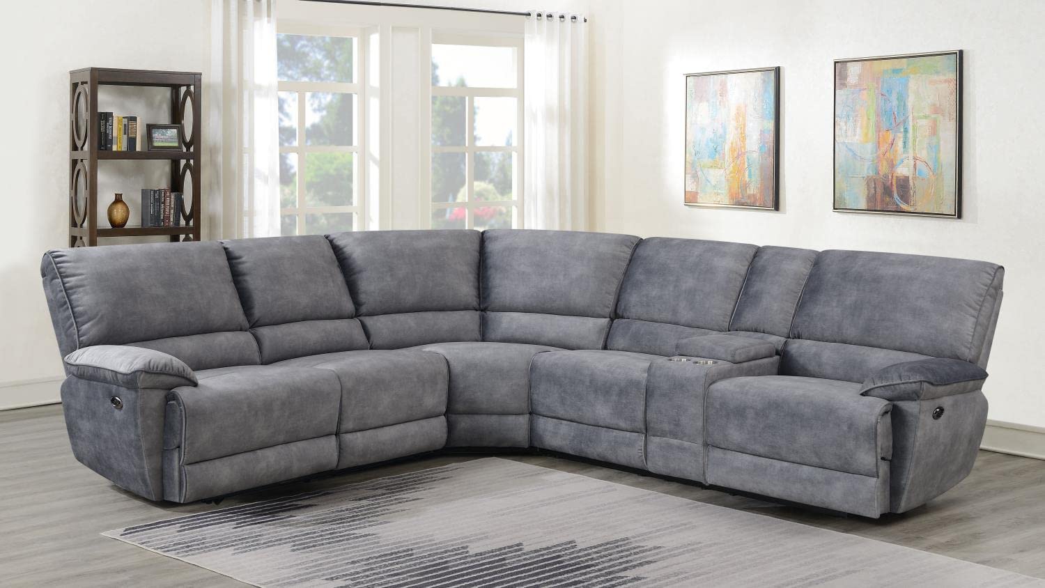 Steve Silver Simone Power Reclining Sectional - Thumbnail 4