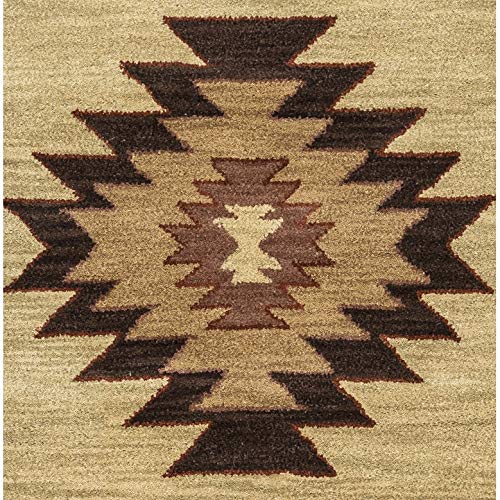 Rizzy Home Alora Decor Ryder 2'6" X 8' Tribal Khaki/Brown/Burgundy/Sage Hand-Tufted Rug