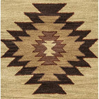 Rizzy Home Alora Decor Ryder 2'6" X 8' Tribal Khaki/Brown/Burgundy/Sage Hand-Tufted Rug