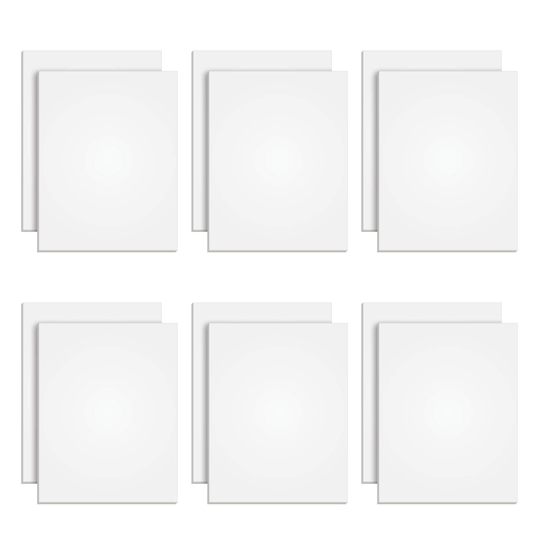 Tops The Legal Pad Plus Writing Pads, Glue-Top, 8-1/2' X 11', Blank, 50 Sheets, 12 Pack (71520) , White