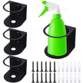 Gerrii 4 Pcs Spray Bottle Holder Wall Mount Stainless Steel Holder, Black