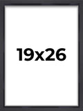19x26 Shadow Box Frame Contemporary Black | 1'' Depth of Usable Space| Interior Size 19x26 or 26x19 Inches| UV Resistant Acrylic