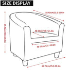 Mifxin Tub Chair Slipcover 1 Piece High Stretch Club Chair Cover Elastic Barrel Chair Armchair Couch Sofa Furniture Protector For Living Room Hotel (Pattern-08)