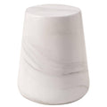 Modern Side End Table Glint Series In Marble White