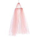 Minamzee Dollhouse Bed Curtain, 1/12 Miniature Bedroom Accessories, Dollhouse Furniture Curtain Decor(Pink)