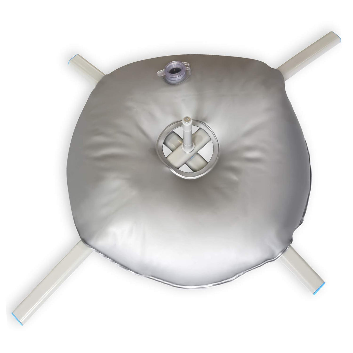 Anley Foldable Ground Base With Water Bag - Fits Flutter Feather Banner Flag Pole With A 0.65' Inner Diameter - Stainless Steel