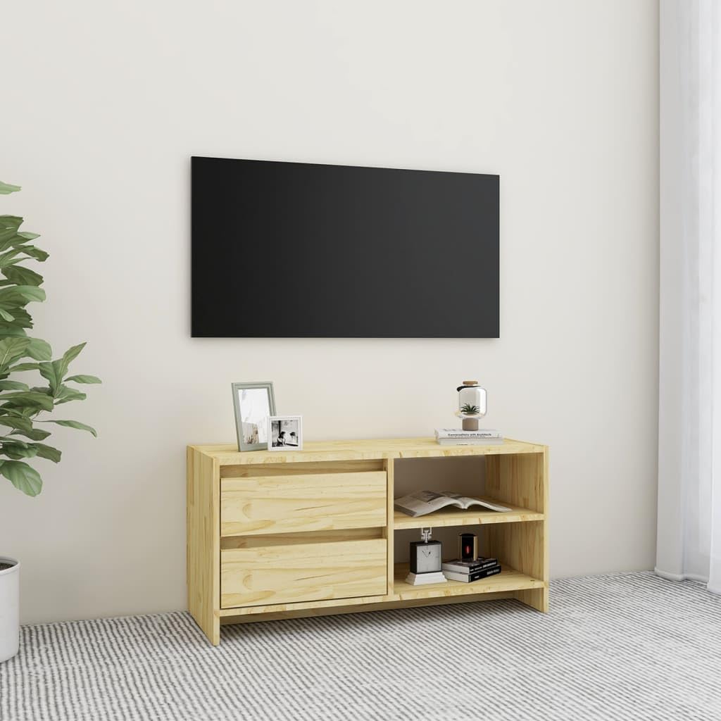 vidaXL TV Cabinet 31.5&quot;x12.2&quot;x15.4&quot; Solid Pinewood