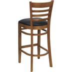 Flash Furniture HERCULES Series Ladder Back Natural Wood Restaurant Barstool