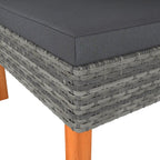 vidaXL Corner Sofas 2 pcs - Modular Outdoor Seating Solution with Removable and Washable Cushion Covers, Solid Eucalyptus Wood Legs - Contemporary Designed Sofas