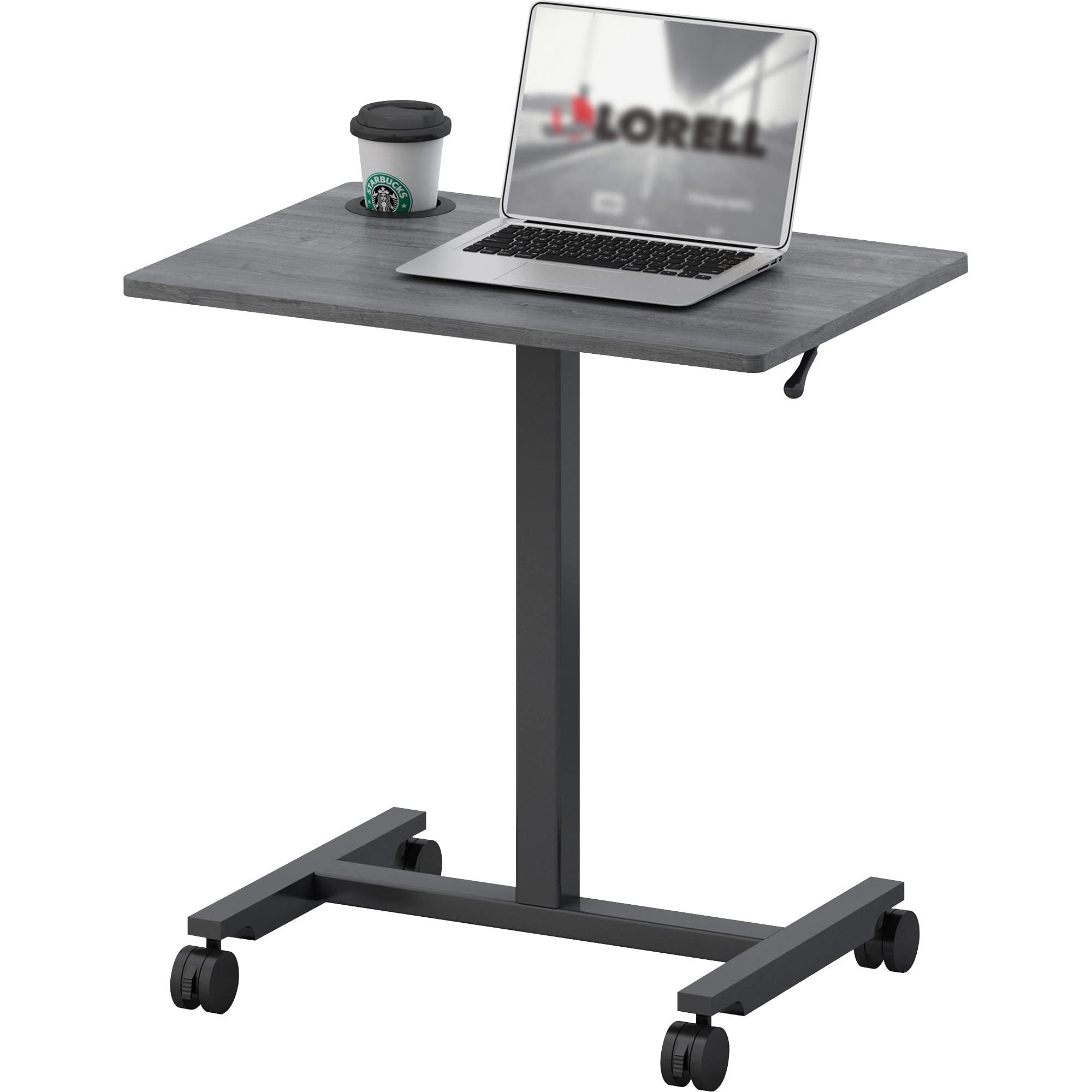 Lorell Height-Adjustable Mobile Desk