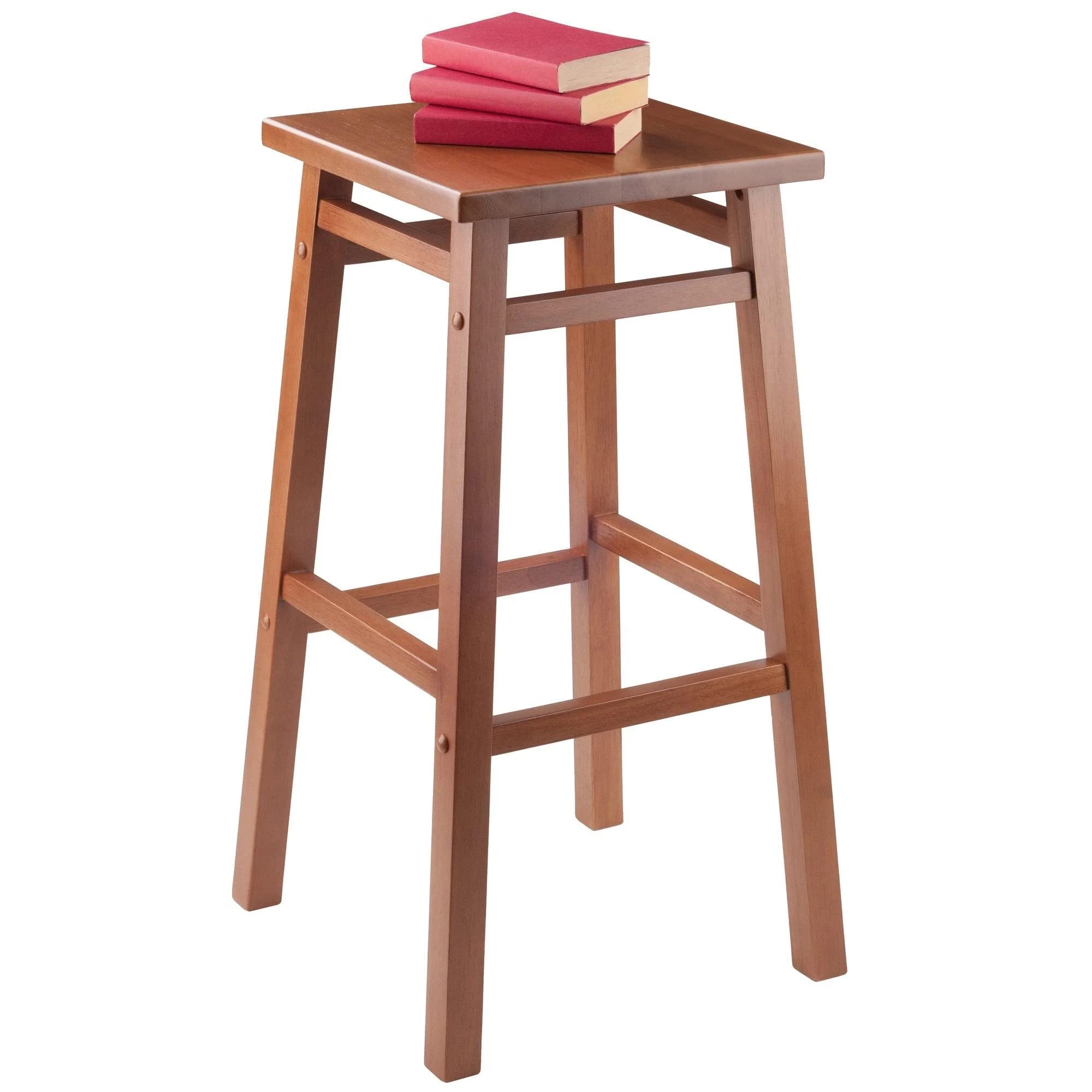 Winsome Carter 29&quot; Teak Finish Bar Stool