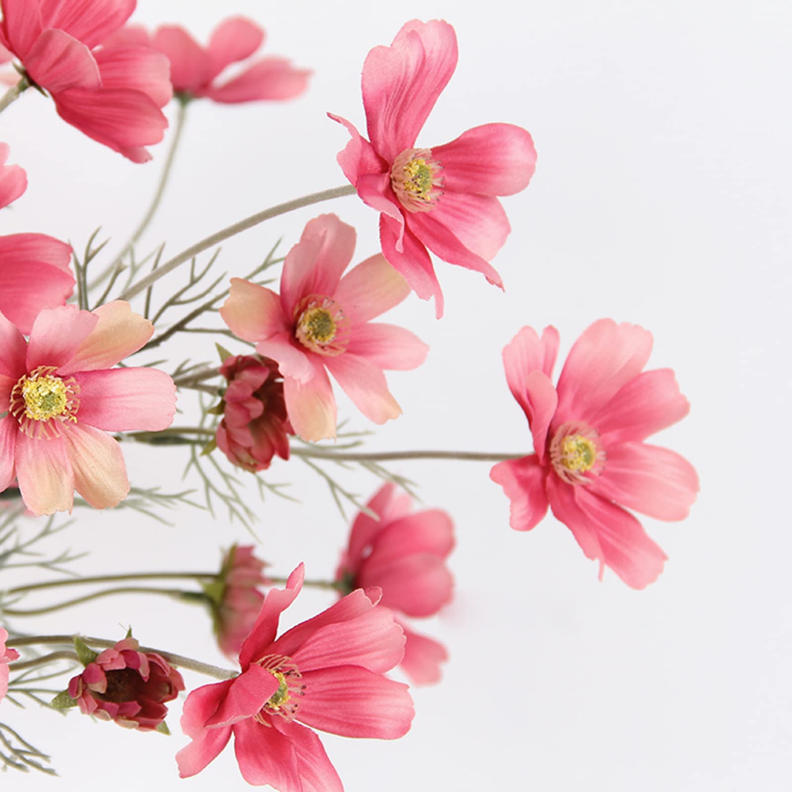 2 Pcs Artificial Flowers Plants Coreopsis Silk Flower Arrangements Wedding Bouquets Decorations Plastic Floral Table Centerpiece
