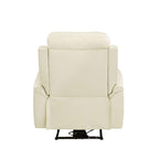 Acme Ava Tufted Leather Upholstered Power Motion Recliner in Brown
