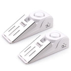 Emdmak Door Stop Alarm With 120Db Siren Door Stop For Home & Travel (White) (Pack Of 2)