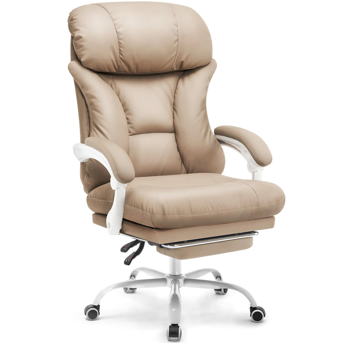 Estevo Office Chair,Executive Chair,Ergonomic Big And Tall Office Chairs 500Lbs,Home Office Desk Chairs With Tilt Lock And Footr