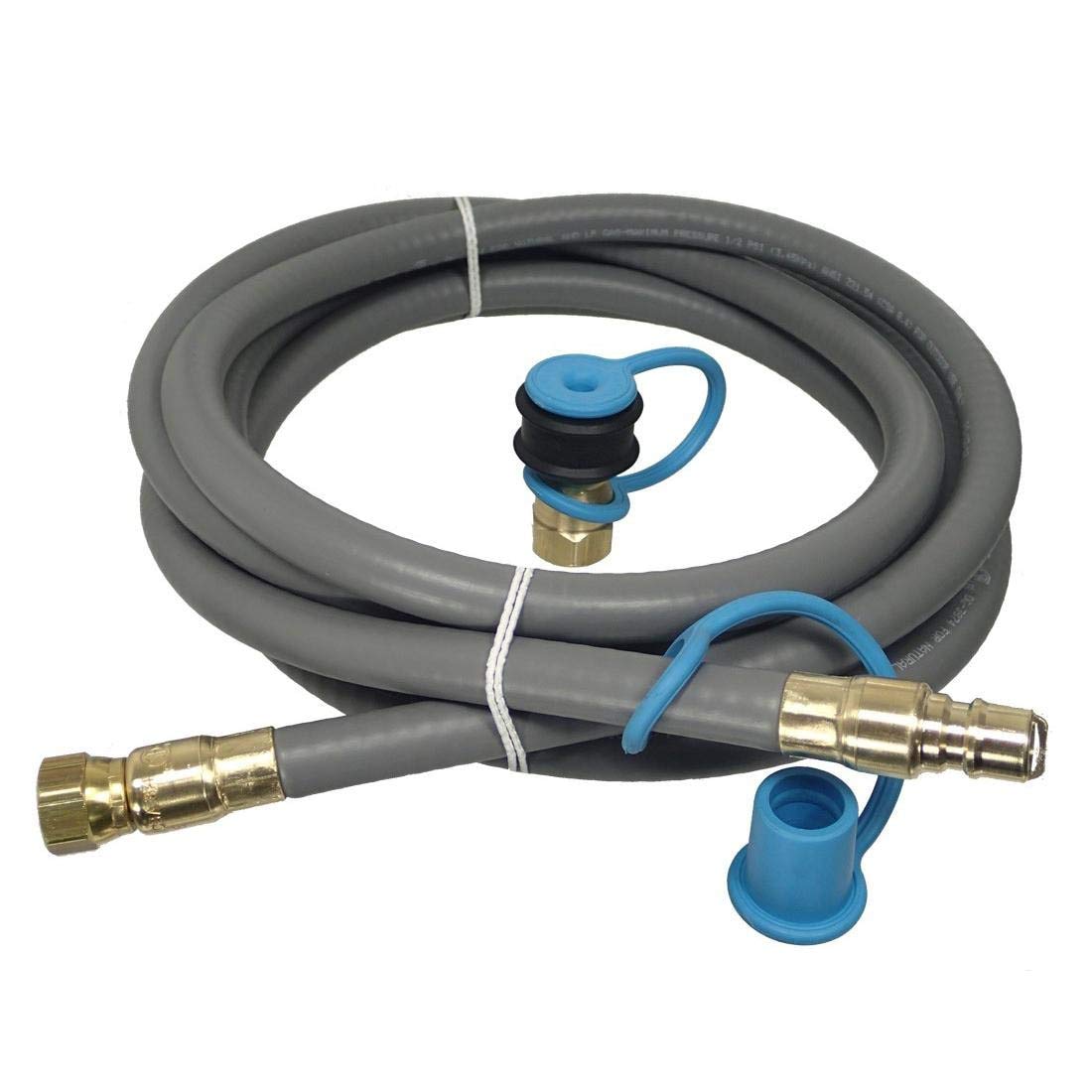 M.B. Sturgis Inc. 3/8' Id Gas Grill Quick Disconnect Gas Connector Kit (10 Feet)