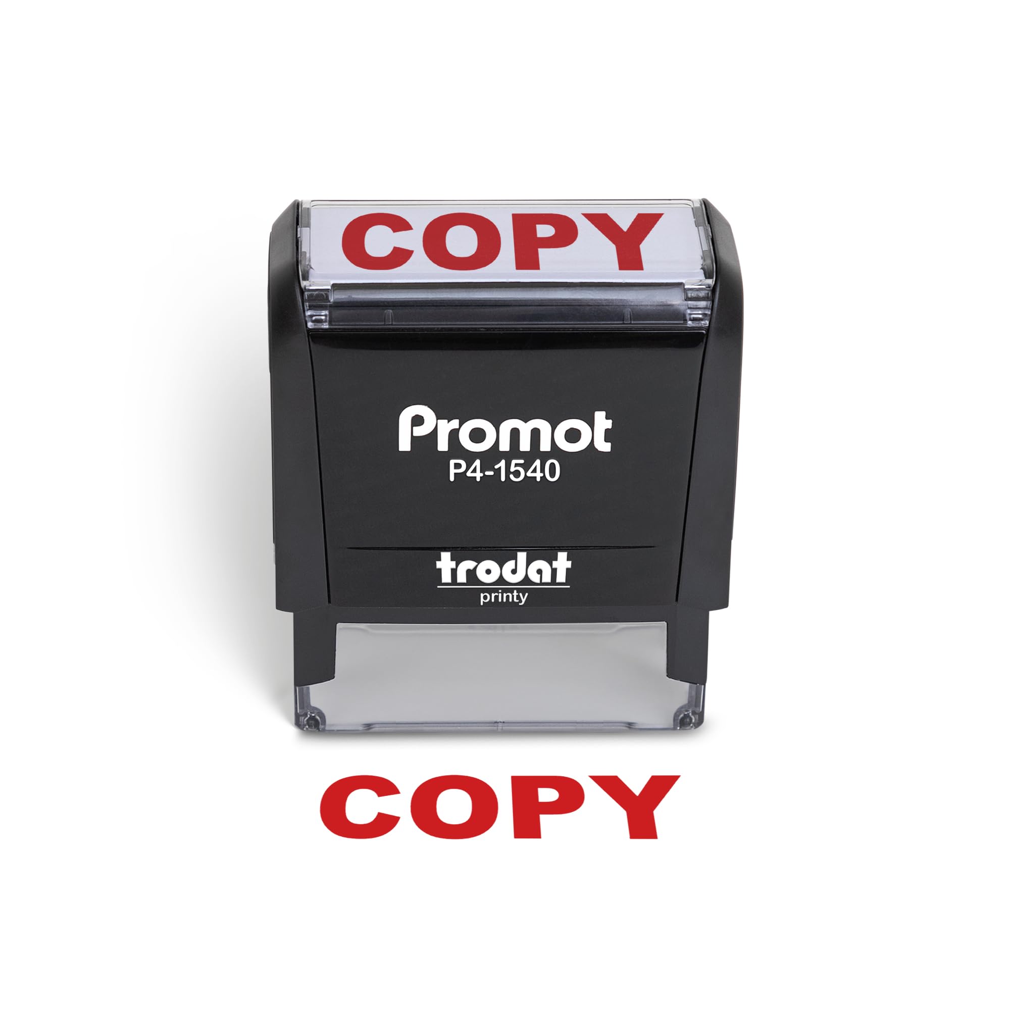 Promot Copy Self Inking Rubber Stamp - Refillable Stampers For Office - Business, Accounting, Bookkeeping, Coding, Legal, Notary