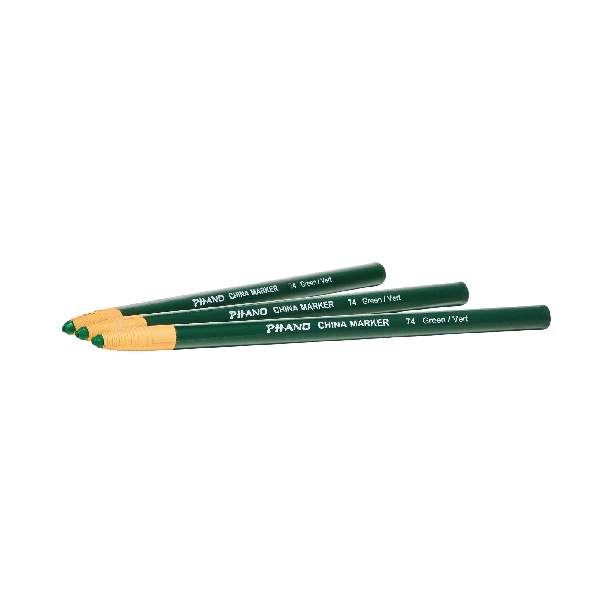 Dixon Industrial Phano Peel-Off China Marker Pencils, Green (00074) (Pack Of 6, 72 Count Total)