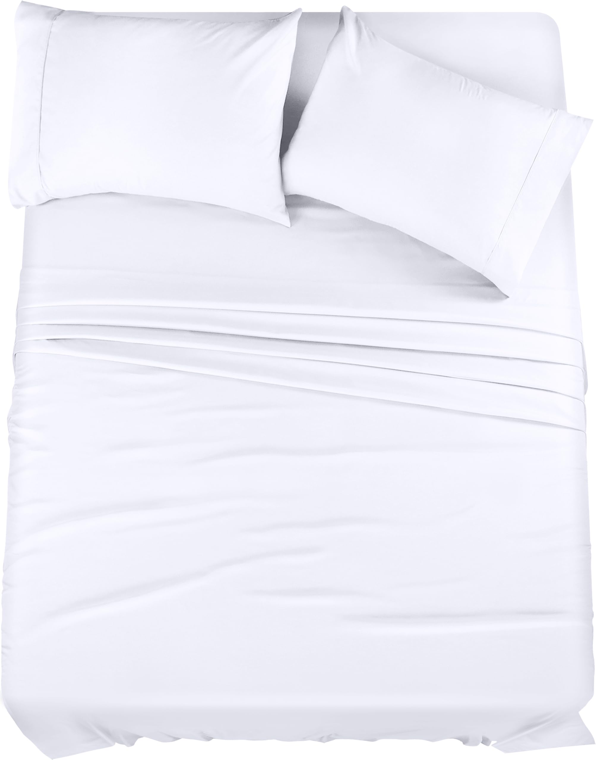 Utopia Bedding Queen Bed Sheets Set - 4 Piece Bedding - Brushed Microfiber - Shrinkage And Fade Resistant - Easy Care (Queen, Wh