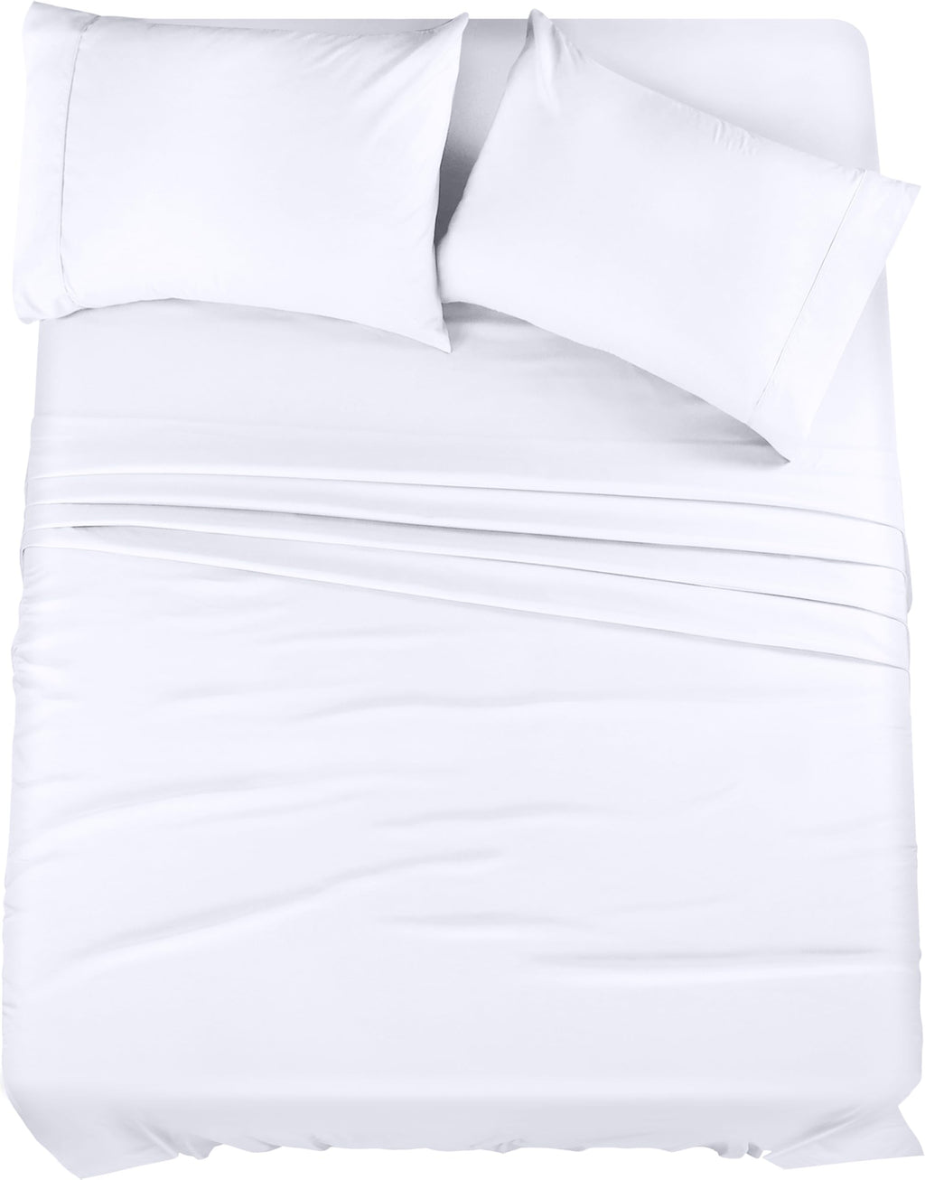 Utopia Bedding Full Bed Sheets Set - 4 Piece Bedding - Brushed Microfiber - Shrinkage And Fade Resistant - Easy Care (Full, Whit