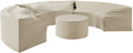 Crosley Furniture Patio Furniture Covers, Waterproof 4-Piece Cover Set for Round Outdoor Sectional, Tan