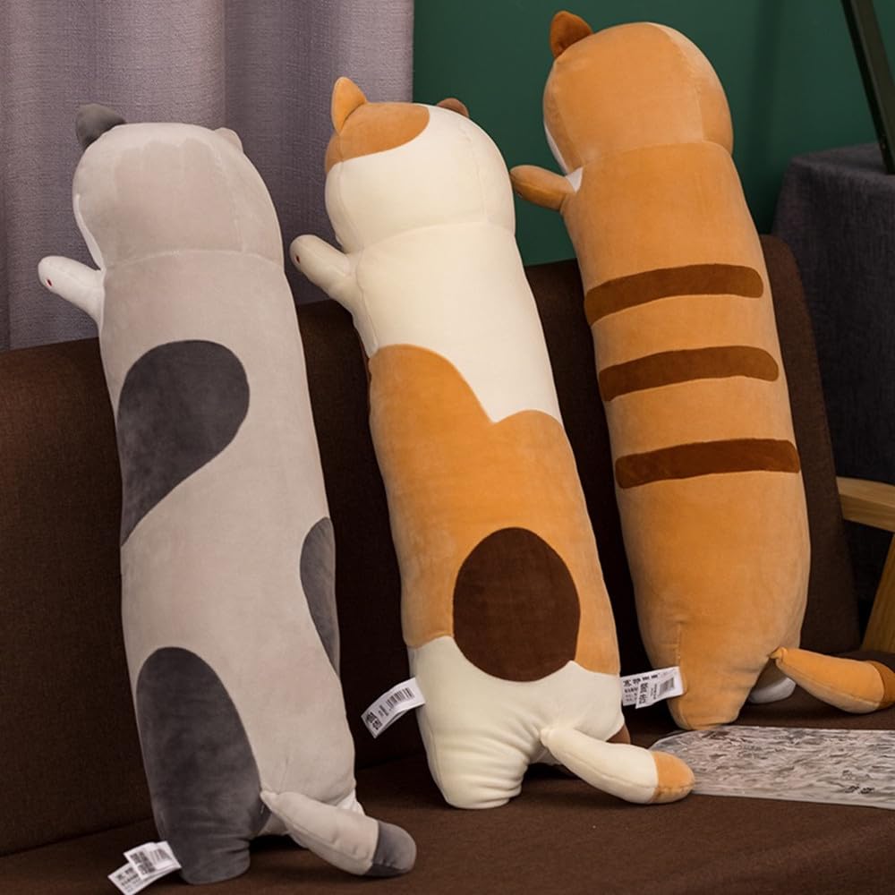 Miaohaha Long Plush Toy Cat Pillow Cute Plush Cat Toy Doll Stuffed Animal Cat Hugging Pillow For Sleeping Gift For Kids And Girl