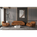 Acme Furniture Leather Upholstered Chair, Cognac