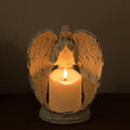 Angel Figurines Memorial Candle Holder, 8.5 Angel Wing Catholic Gifts for Loss in Memory of Loved One, Bereavement Grief Remembr