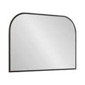 Kate and Laurel Caskill Modern Arched Wall Mirror, 36 x 24. Black, Decorative Wide Contemporary Mirror for Wall Decor with Arche