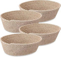 Mansa 4 Pcs Small Storage Cotton Rope Woven Baskets for Gifts Empty Boho Storage Baskets Gift Cute Baby Basket for Nursery Baske