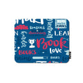 Ofloral Motivational Quote Gaming Mouse Pad Love Book Reading Calligraphic Letter Blue Wallpaper Decorative Mousepad Rubber Base